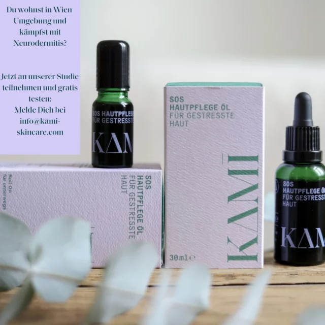 Hautprobleme? Wenn Du in Wien und Umgebung wohnst laden wir Dich ein, kostenlos an unserer klinischen Studie teilzunehmen.
Bitte melde Dich über DM oder über info@kami-skincare.com