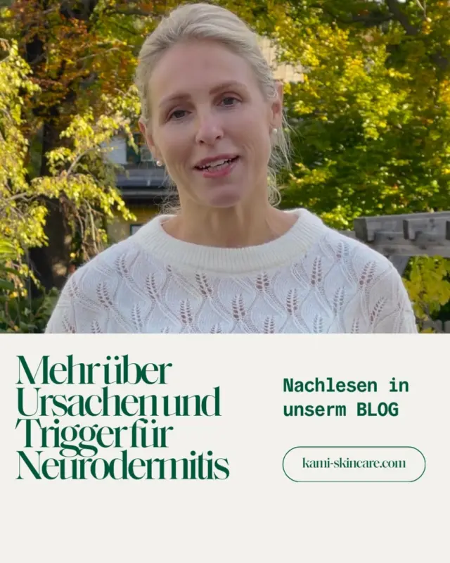 Was sind die Ursachen für Neurodermitis Schübe? KAMI Gründerin Dr. Kerstin Schallaböck fasst zusammen und gibt Tipps, wie man vorbauen kann.
In unserem Blog!
#kamihilft #neurodermitis #naturkosmetik #problemhaut